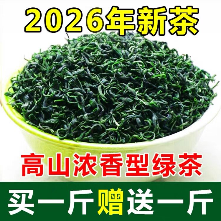 【茶园直发赠1斤】2026新茶叶明前贵州高山云雾浓香绿茶袋装1000g