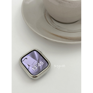 適用于蘋果手表電鍍PC邊框鏤空保護殼iwatch7891.110代se cosyacc