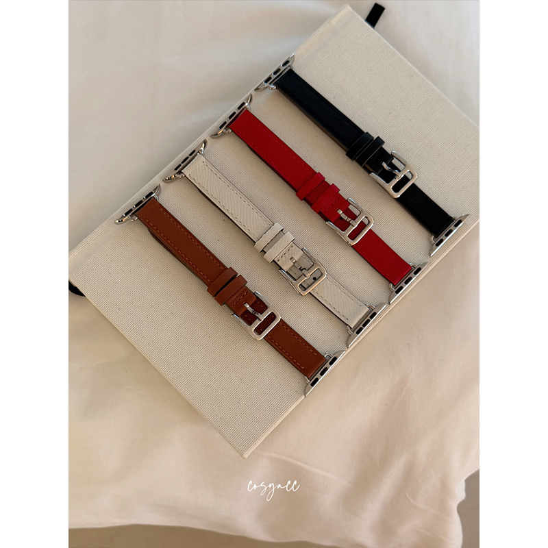 COSYACC 适用iwatch8910代se真牛皮气质显瘦小蛮腰苹果手表带s11