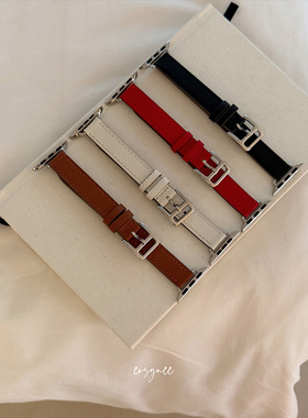 COSYACC 适用iwatch8910代se真皮高级感显瘦小蛮腰苹果手表带s11