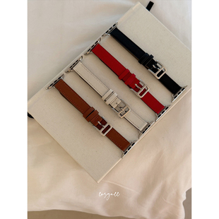 COSYACC 适用iwatch8910代se真牛皮气质显瘦小蛮腰苹果手表带s11