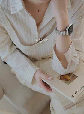 cosyacc适用苹果手表iwatch8910代se不锈钢小蛮腰磁吸气质s11表带