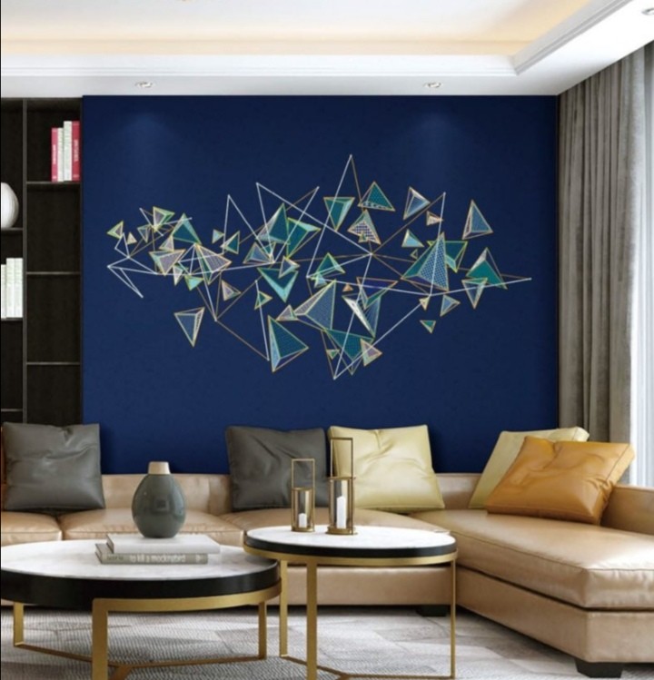 几何风卧室床头背景墙全屋定制