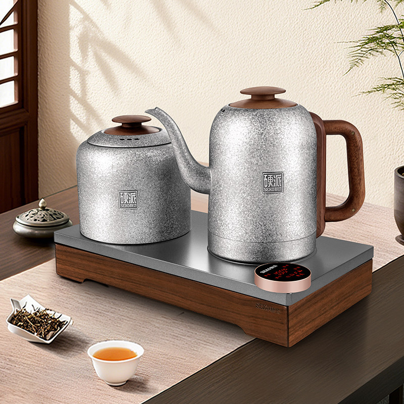 新功纯钛双壶自动上水烧水壶G66