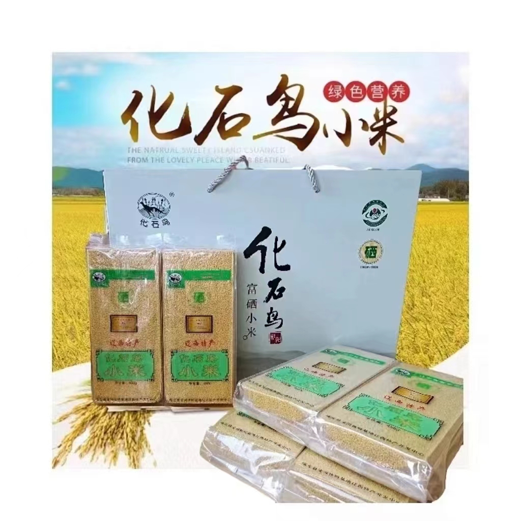 新米上市朝阳小米化石鸟礼盒装