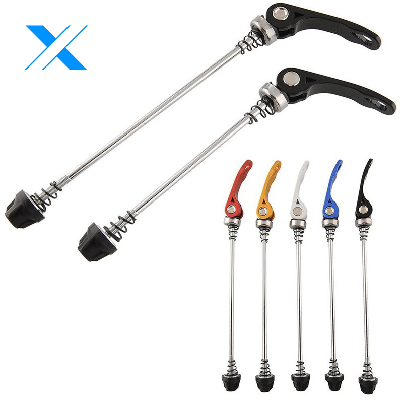 美利达通用山地车前后快拆杆前轴后轴快拆轮组花鼓快拆杆单车配件