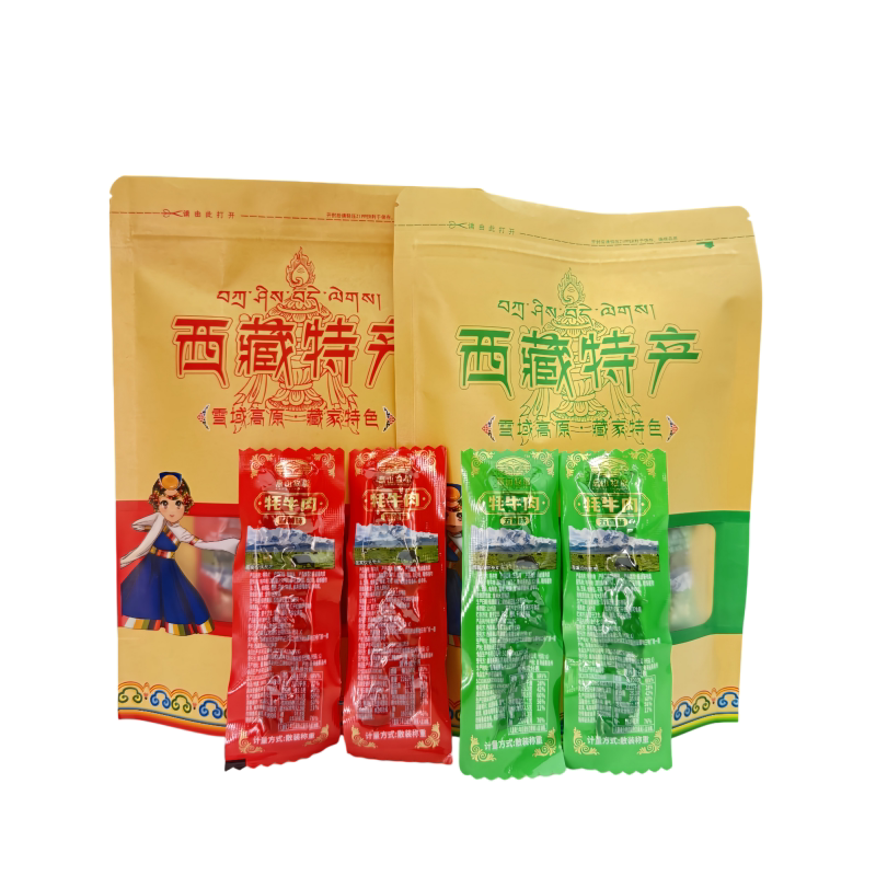 牦牛肉高山牧歌芝麻条西藏特产耗牛肉五香味麻辣味独立小包装零食