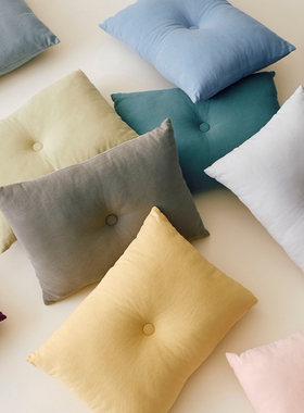 sort丹麦HAY纯色棉麻抱枕沙发靠垫床头靠枕腰垫Dot Cushion Mode