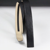 皮带男真皮不带头头层牛皮带条 无头皮带自动扣男士 无扣腰带身3.5