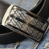 皮带男士 带 鳄鱼纹头层牛皮裤 真皮自动扣3.5 不锈钢百搭商务腰带