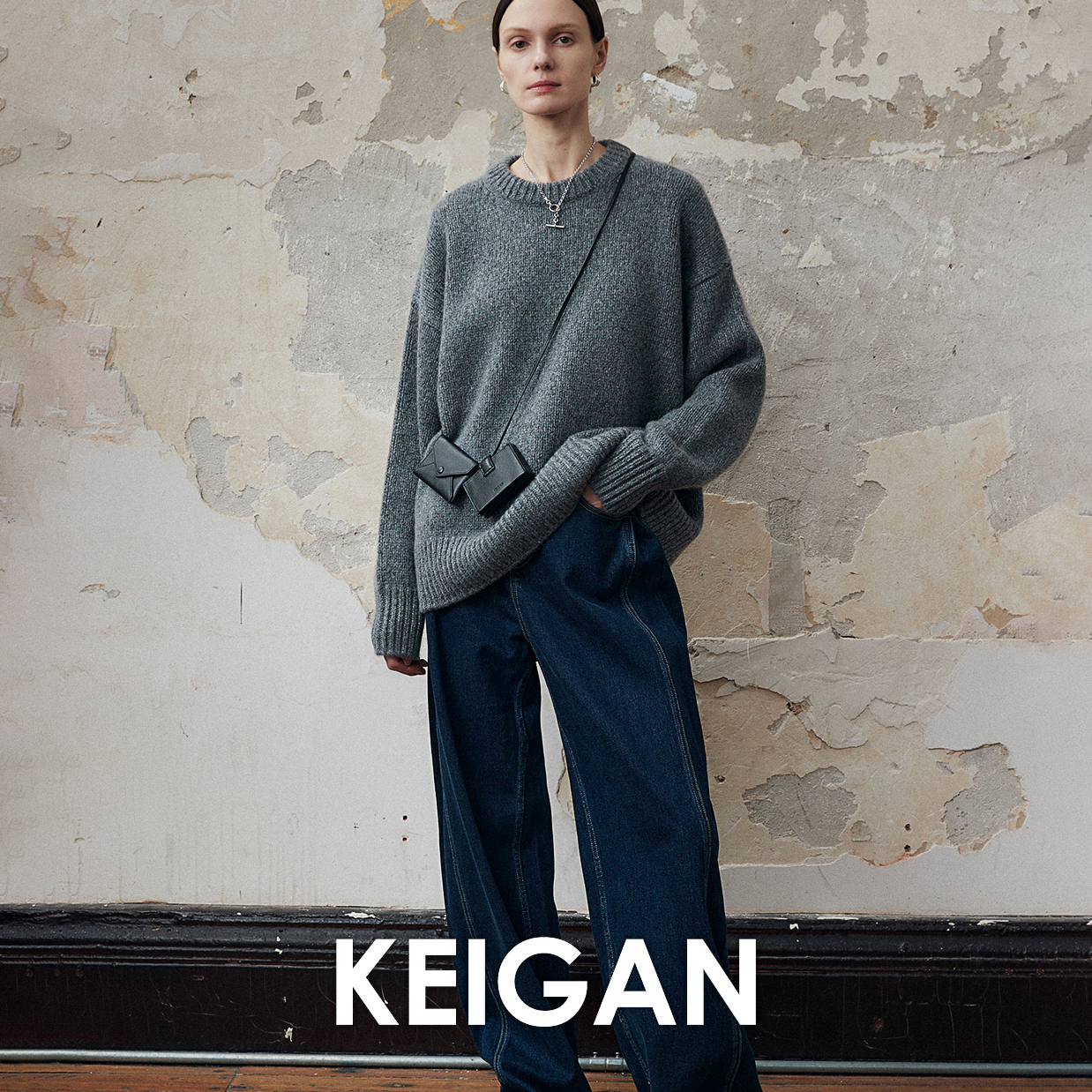 意大利高克重荃针织羊绒衫