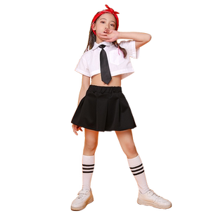 六一儿童爵士舞演出服女童架子鼓模特走秀街舞套装啦啦队操表演服