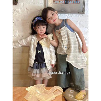 女童26夏季开衫外套姐妹装