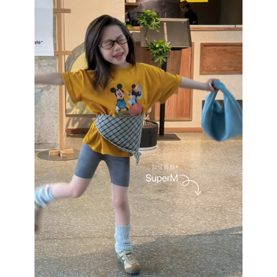 女童夏季卡通印花短袖T恤