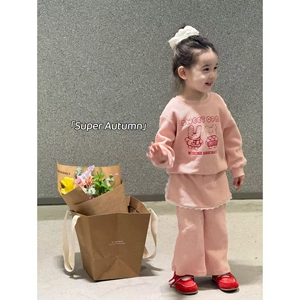 女童秋季卡通兔子套装