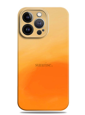 原创日出抽象艺术适用17苹果16promax手机壳15橙色12小米14华为mate60菲林p70荣耀200潮nova13一加oppo潮vivo