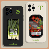 小众设计大葱番茄食物17适用16苹果15promax手机壳14潮13小米华为mate70硅胶P60透明nova12防摔oppo荣耀vivo