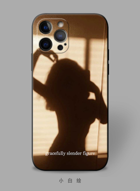 适用苹果12mini/xr/678pluse/iphone11promax手机壳个性倒影女磨