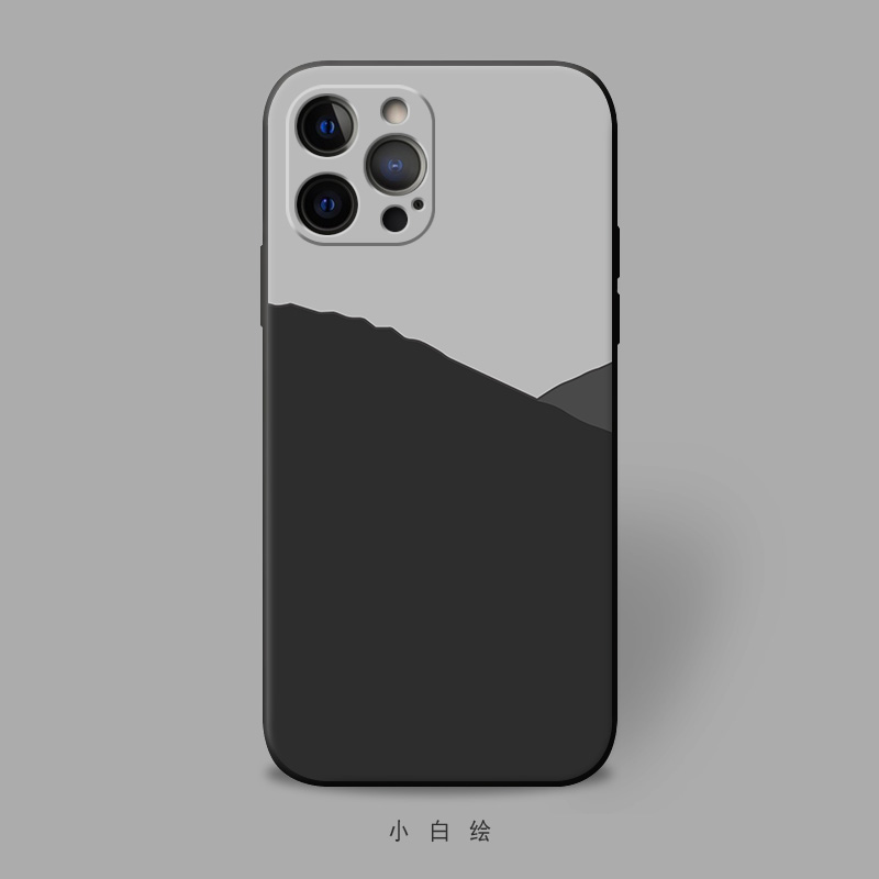 适用苹果手机壳ins冷淡风简约