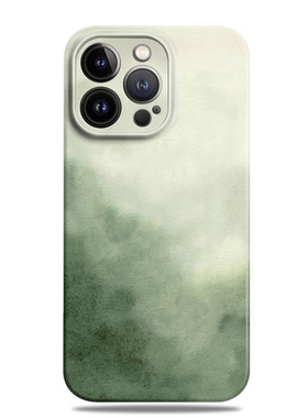 朦胧绿色简约清新适用苹果16e手机壳15promax12小米14华为mate60菲林p70荣耀200文艺nova13一加oppo全包vivo