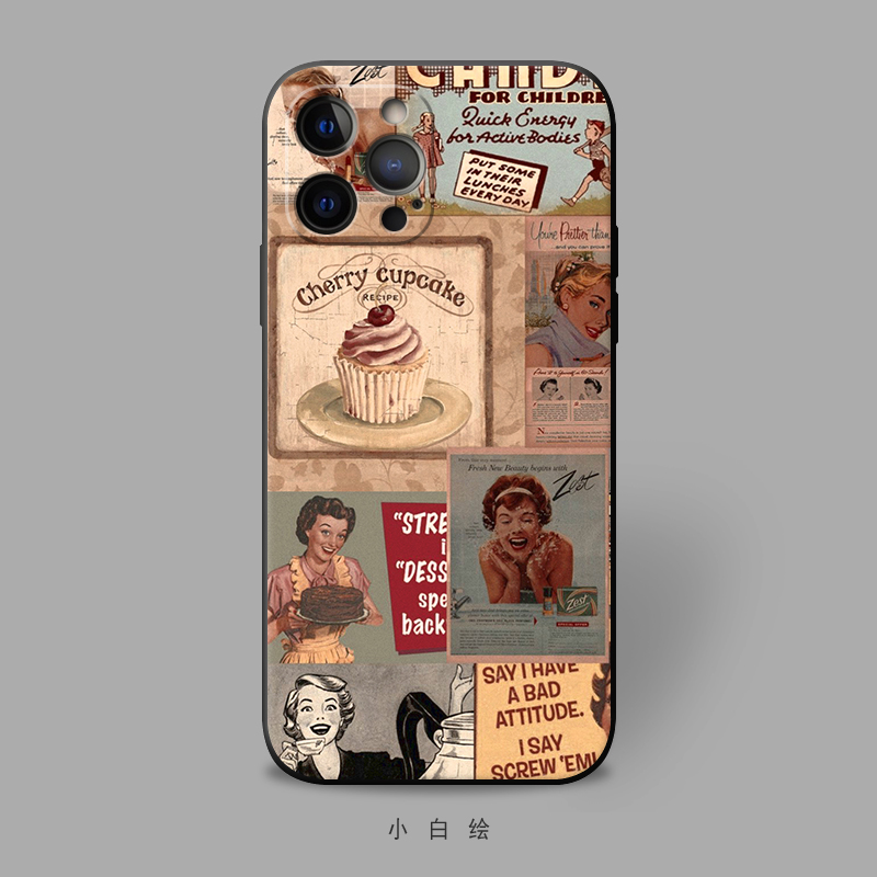 苹果12手机壳法式复古