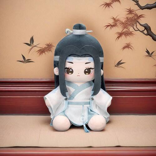 祖师MINIdoll祖师蓝忘机仿娃40cm棉花娃娃周边公仔节日送礼女孩