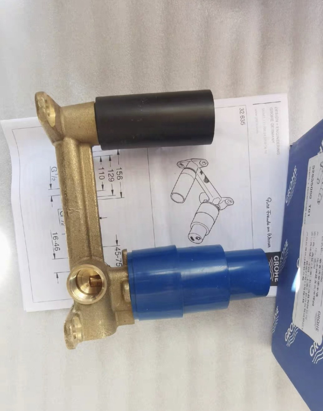 GROHE/高仪32635000入墙式台盆龙头阀芯预埋件 龙头阀芯33769000