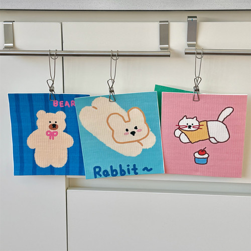 韩风ins高颜值厨房专用洗碗布