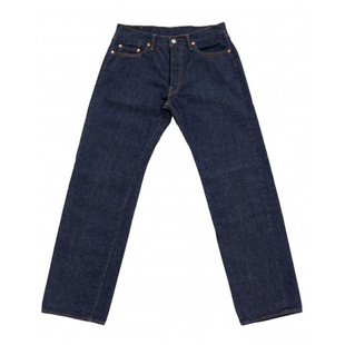 日本TCB JEANS复刻60年代13oz靛蓝染官脱中腰修身 直筒牛仔裤