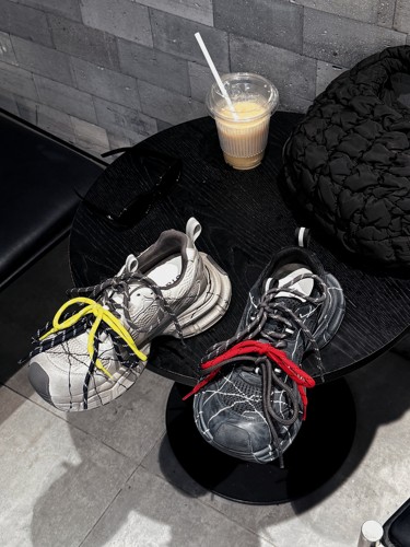 秋款休闲运动鞋轻便跑步鞋拼色透气百搭网鞋潮老爹鞋2658