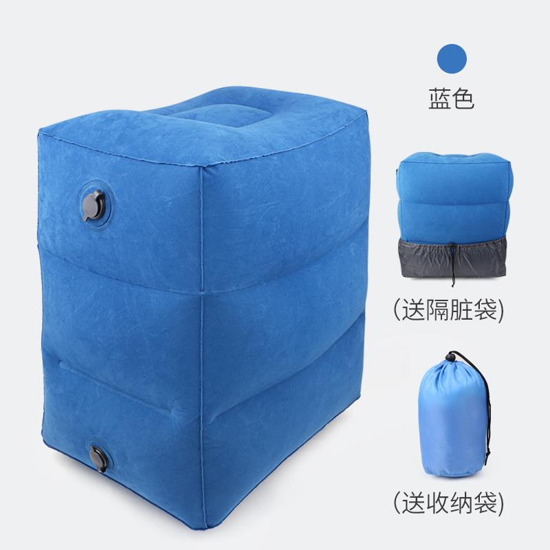 便携旅行飞机放脚凳足踏汽车搁脚睡觉神器长途旅游充气脚垫搭脚踏