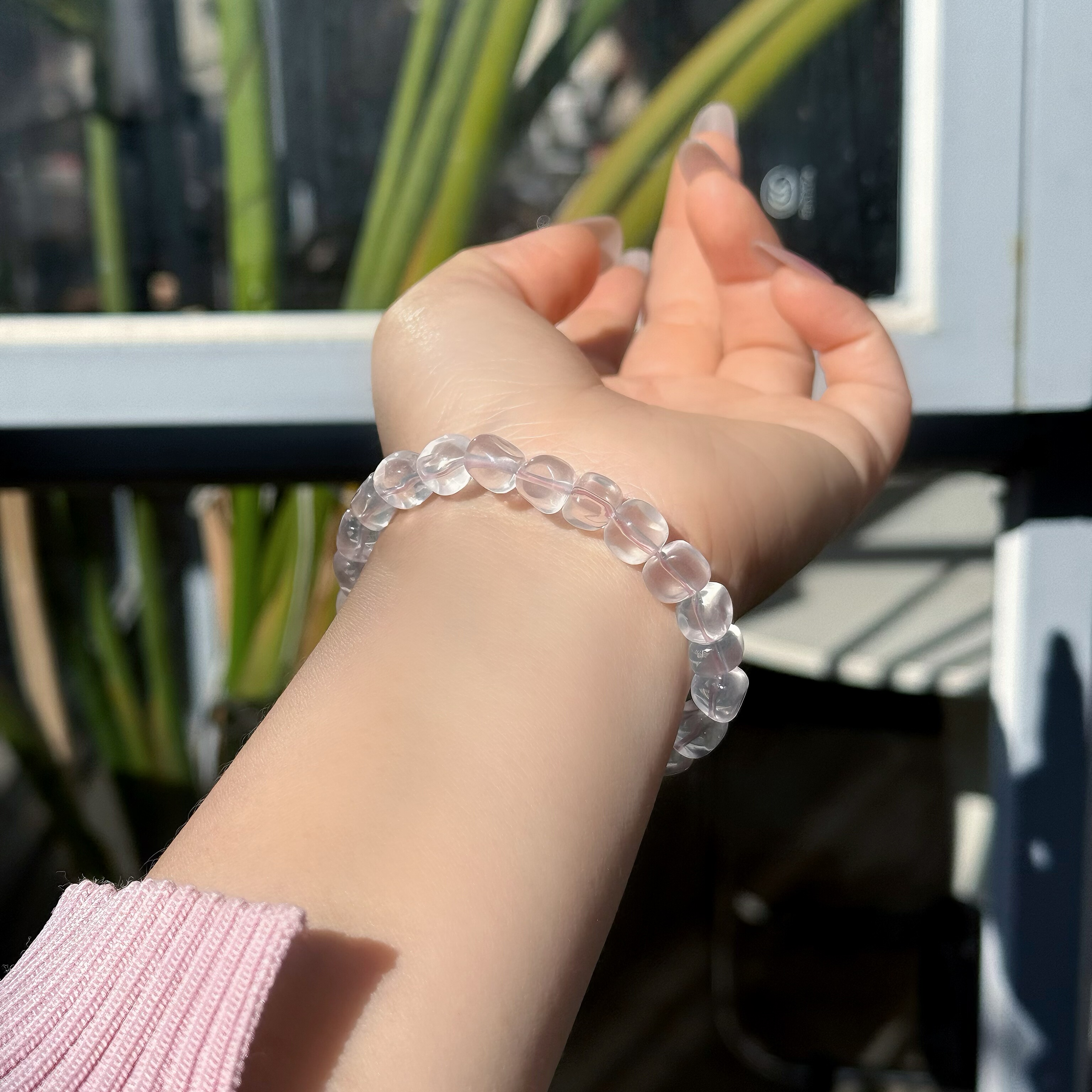 清仓天然几乎净体粉晶糖豆手链手串8mm桃花女礼物一物一图,饰品/流行首饰/时尚饰品新,手饰/手串,淘宝优惠券,粉丝福利购,淘宝优惠卷