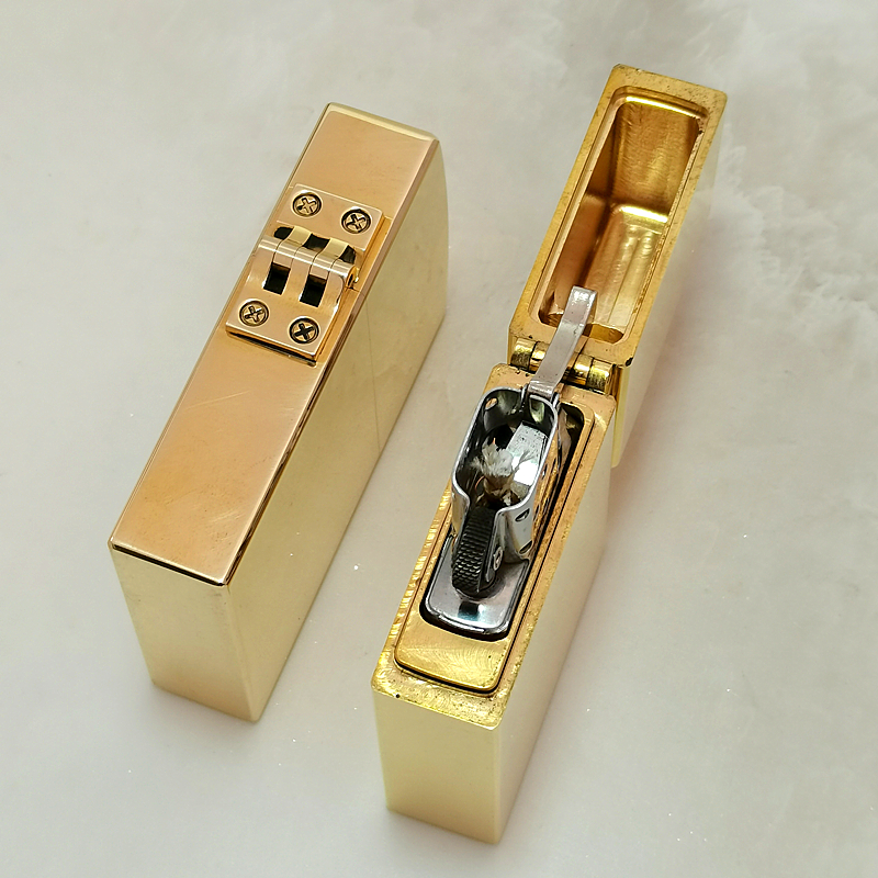 加厚重型纯铜盔甲台式摆件收藏煤油打火机防风军工复古搞怪创意男