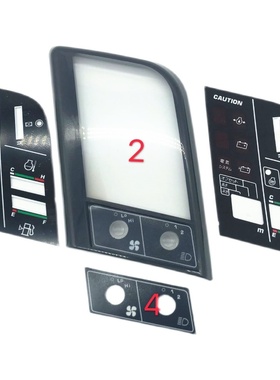 挖掘机配件小松PC60-7 80 120 200 220 300 -6驾驶室仪表盖仪表贴