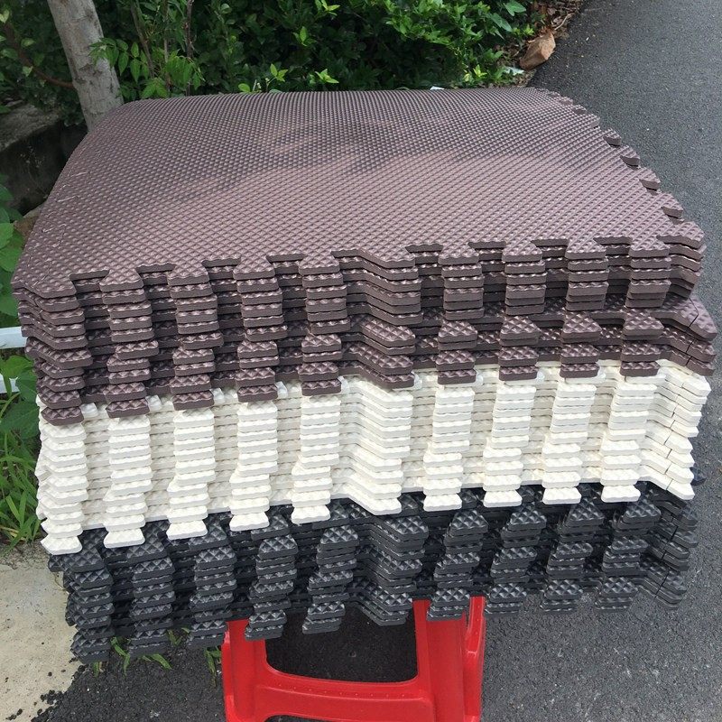 咖啡色泡沫地垫30x30小块小号二级瑕疵品地垫咖色拼图家用爬爬垫,居家布艺,家用脚垫,淘宝优惠券,粉丝福利购,淘宝优惠卷