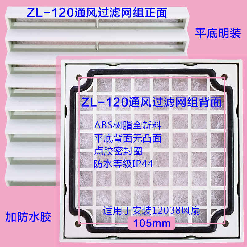 风扇网罩通风过滤网组防尘防泼水