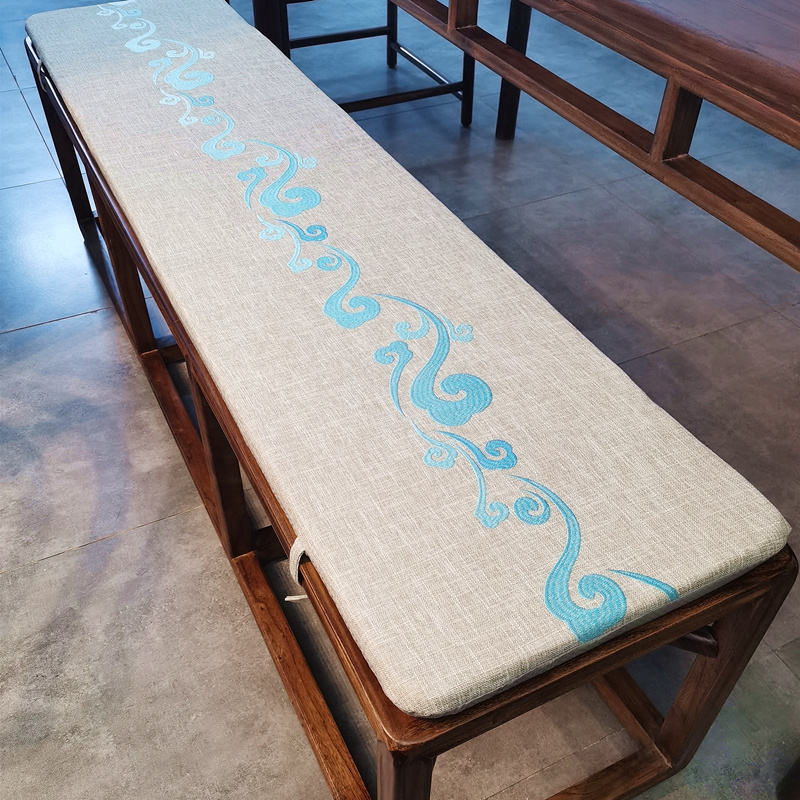 椅垫棉麻凳子垫棉麻可定制新中式