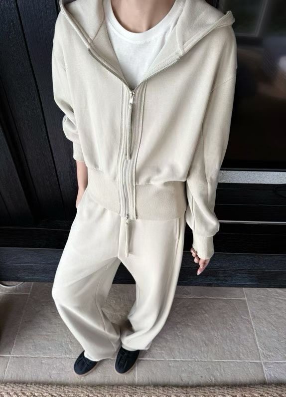 Dressqueen深圳南油秋款上新连帽休闲运动卫衣套装