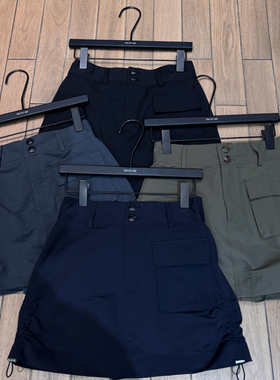 TRUST ME 高腰两侧抽绳防走光内衬半身裙A字短裙1456