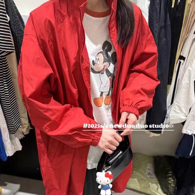 简约中长款薄款风衣外套空调衫