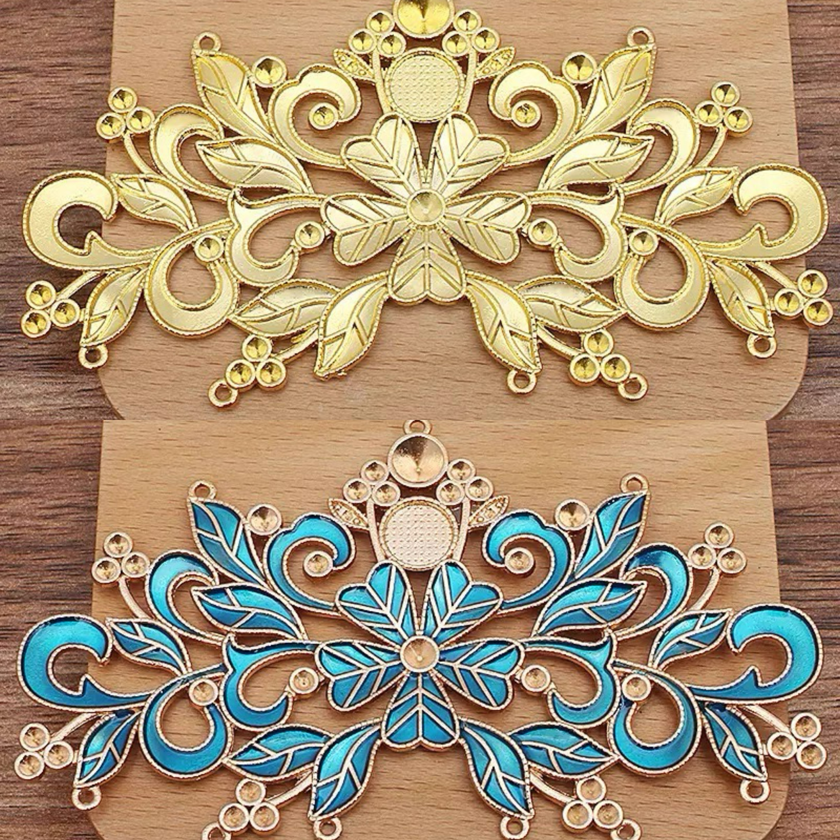 合金发簪唐风汉服头饰配件华丽富贵宫廷步摇花朵大花片发冠