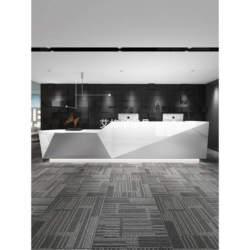简台约现烤漆前台接待公代办公桌美容院吧台酒店收银台培训机司构