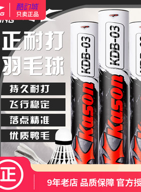 李宁凯胜羽毛球kdb03/G200/G300/G500耐用鹅毛防风专业耐打训练球