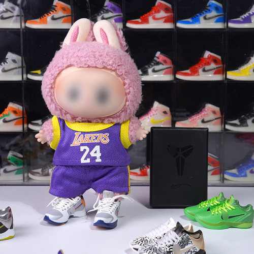 labubu创意饰品潮玩科比球鞋模型