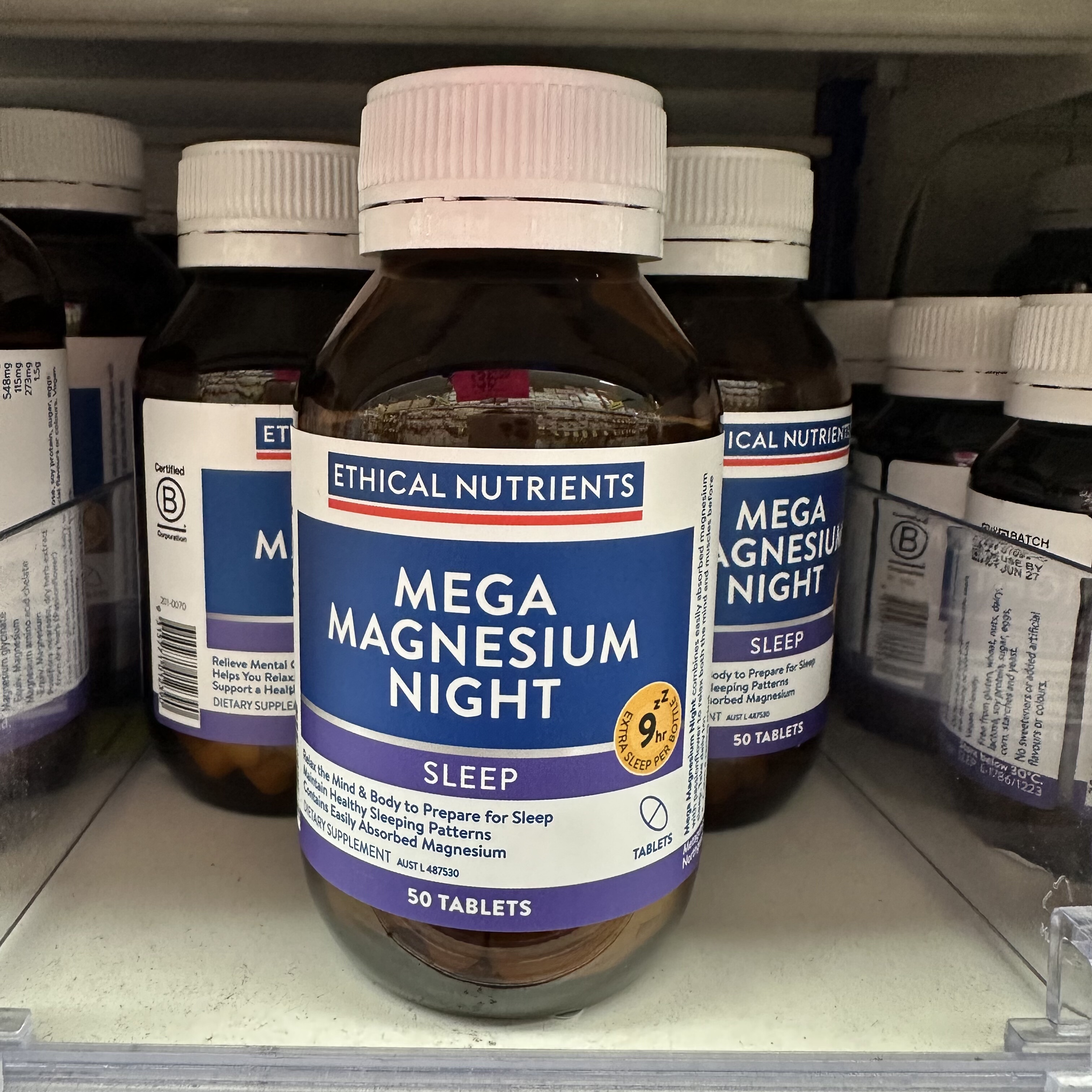 澳洲直邮Ethical Nutrients 睡眠镁片甘氨酸镁