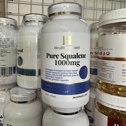 澳洲直邮HealthyHaniel塔斯马尼亚深海角鲨烯240粒新包装