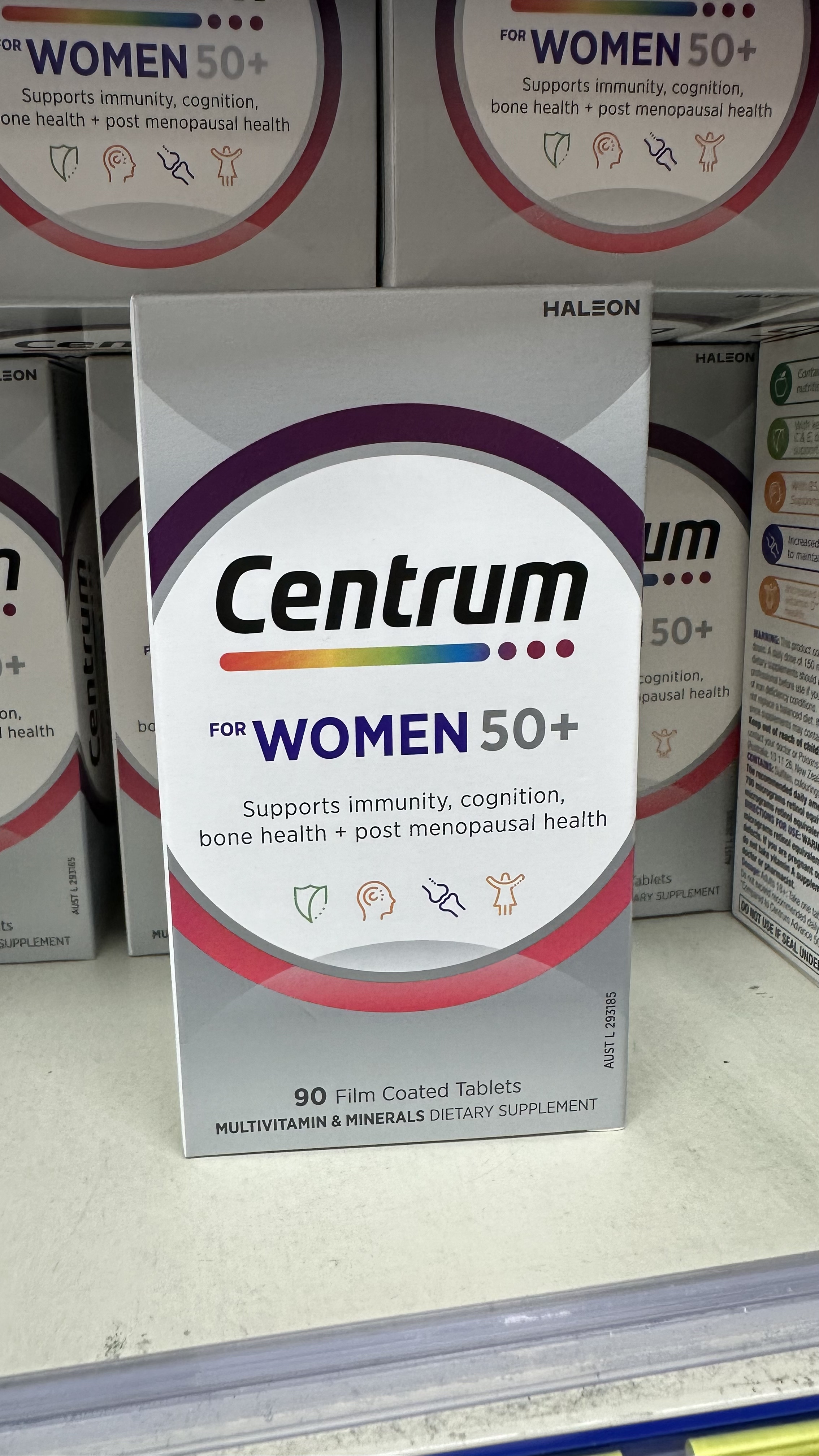 澳洲直邮善存50岁以上中老年女士复合维生素b族叶酸VC维生素C90粒