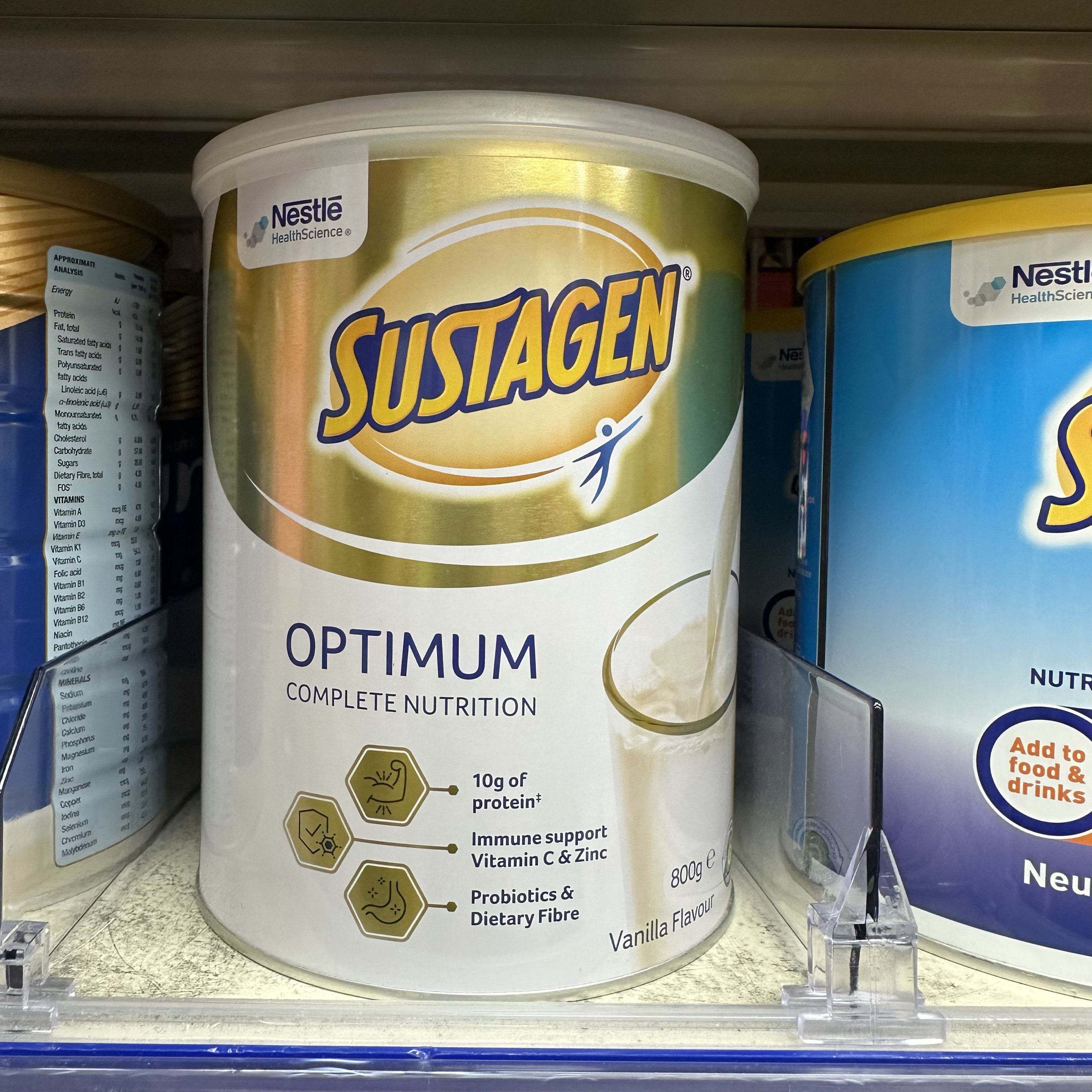 澳洲直邮sustagen雀巢optimum孕妇中老年配方营养奶粉800g高蛋白