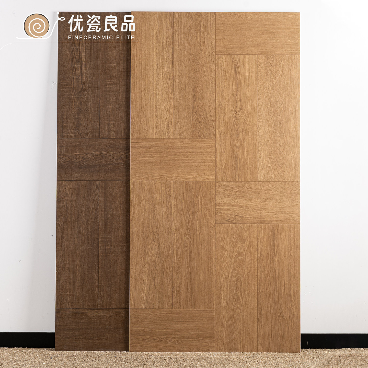 法式复古风条形错拼木纹砖600x1200客厅卧室原木瓷砖民宿门店地砖