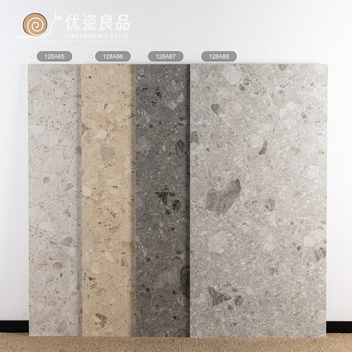 工业风客厅水磨石瓷砖600x1200卫生间仿古砖厨房地砖哑光酒店地砖